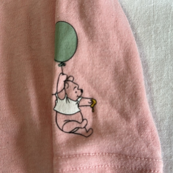 Disney - Winnie the Pooh - Pink Long Sleeve Kids Shirt - Picture 2 of 3